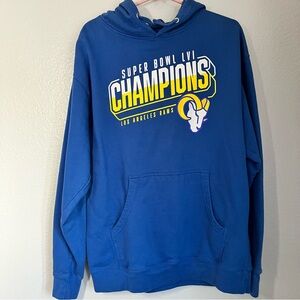 NFL Los Angeles Rams Super Bowl Champions Blue Hoodie